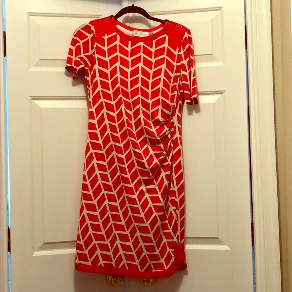 Donna Morgan for A Pea in the Pod Orange Dress